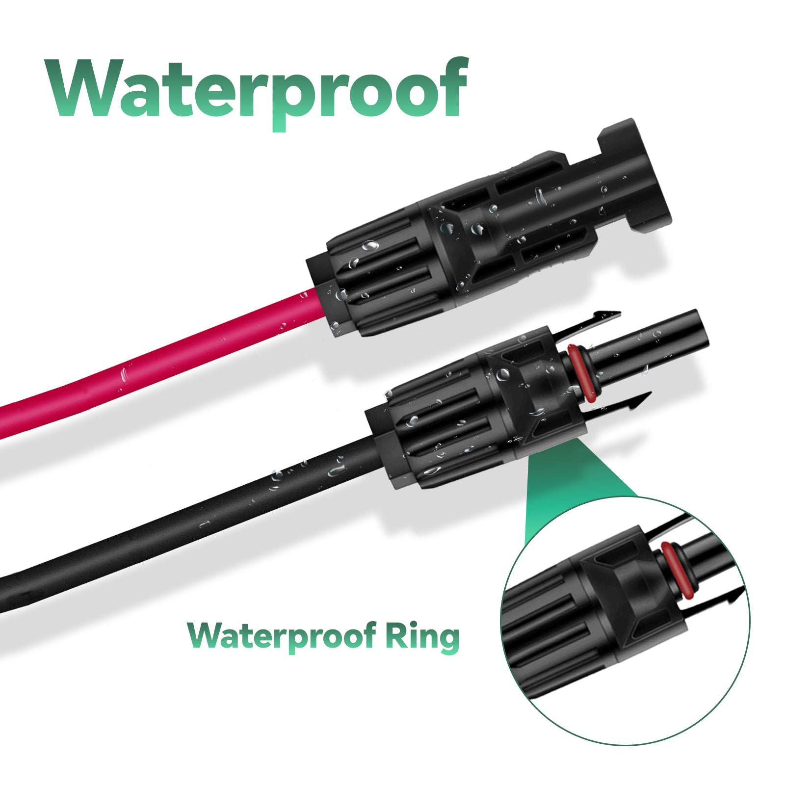 6-in-1 Solar Connector Kit with Female and Male Connectors Compatable for Solar Panel & Solar Power Staion