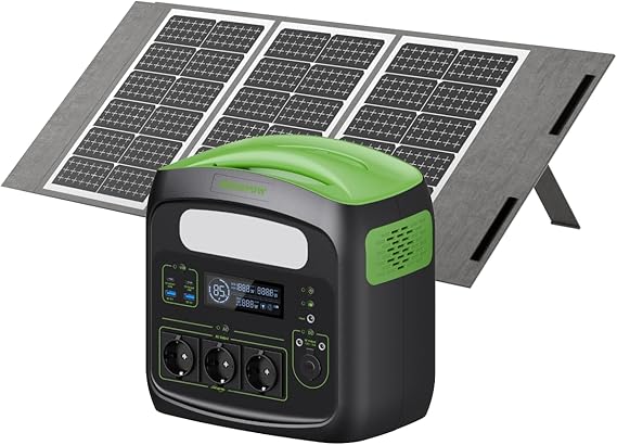 Portable Power Station N7576 700W (Peak 1400W) 483.84Wh AC Sockets x 3, Power Station LiFePO4 Battery Pure Sine Wave, USB-C PD100W Output, Solar Generator for Camping Home CPAP